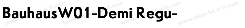 BauhausW01-Demi Regu字体转换